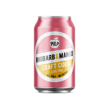 Load image into Gallery viewer, PULP Rhubarb &amp; Mango 4% 24 x 330ml Cans
