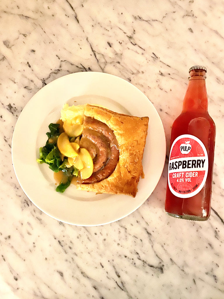 Cooking with Cider: Banger Bake, Toffee Apple Gravy and Pulp Raspberry!