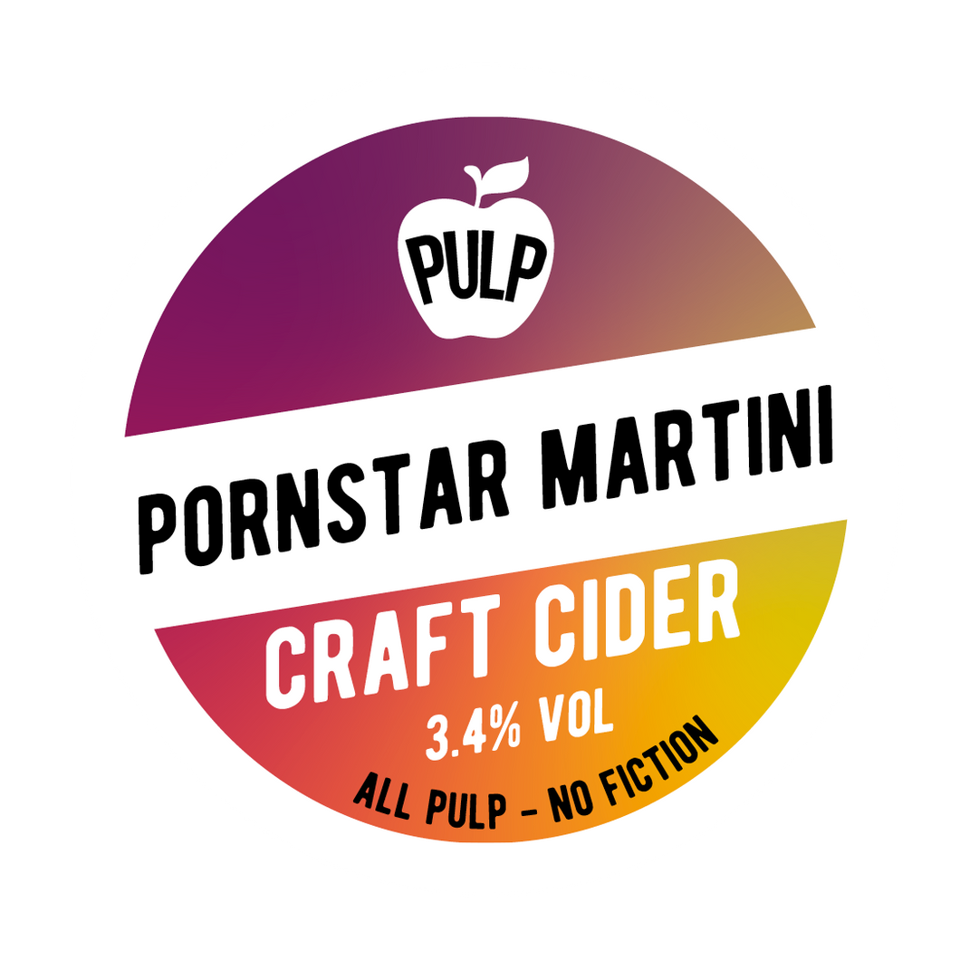 PULP Pornstar Martini Cider 3.4% 20L BIB (35 Pints)