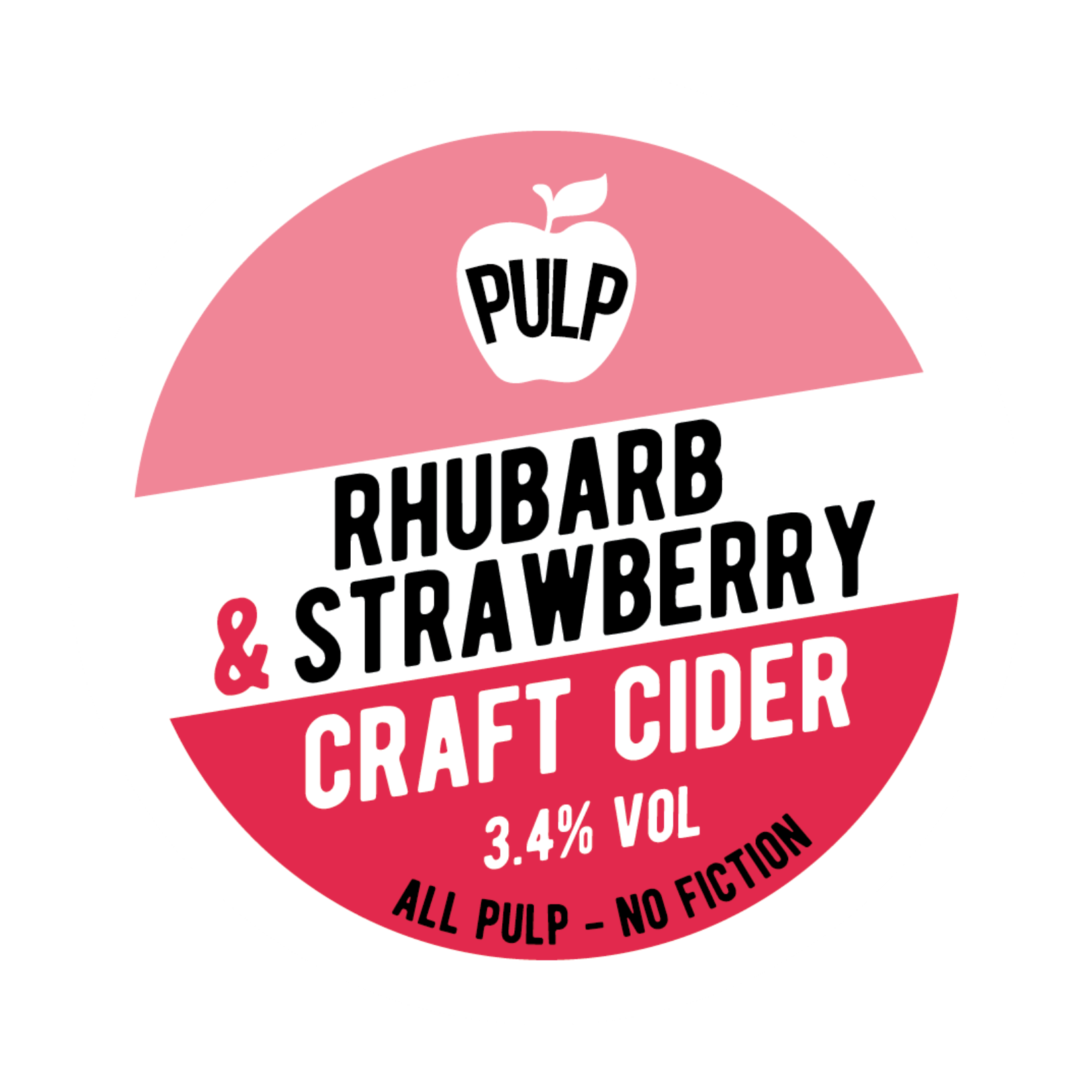 PULP Rhubarb & Strawberry 3.4% 20L BIB (35 Pints) – PULP Cider