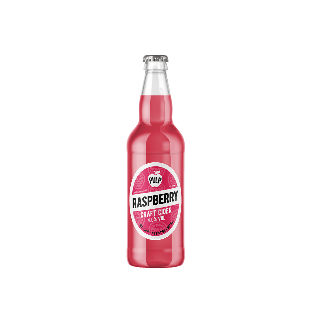 PULP Raspberry 4% 12 x 500ml Bottles
